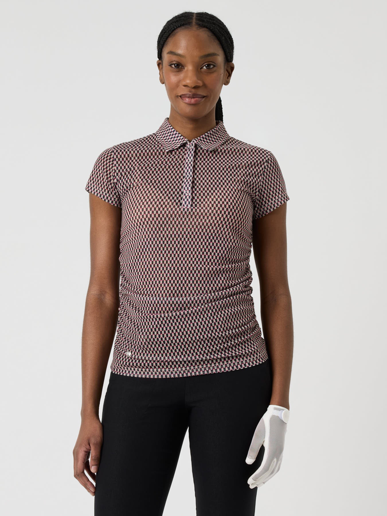 Ameri VINTAGE MEDI WAVE PATTERN MESH TOP【公式WEBショップ】 Ameri
