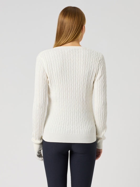 Madelene Pullover White