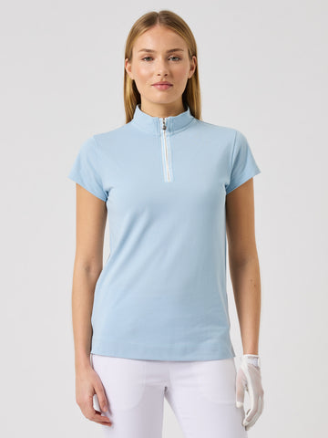 Kim Short-Sleeved Top Breezy Blue