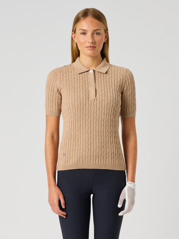 MADELENE 1/2S POLO SHIRT Bark