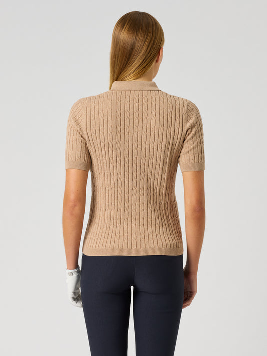MADELENE 1/2S POLO SHIRT Bark
