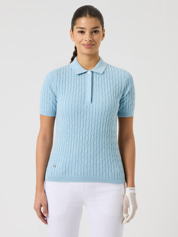 Madelene Short-Sleeved Top Breezy Blue