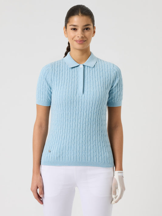 Madelene Short-Sleeved Top Breezy Blue