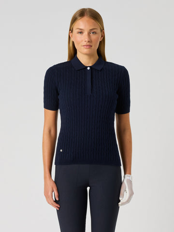Madelene Short-Sleeved Top Navy