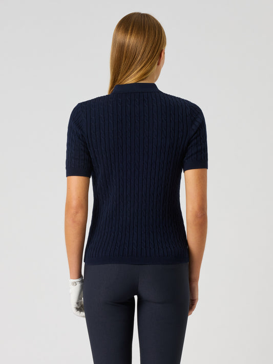 Madelene Short-Sleeved Top Navy