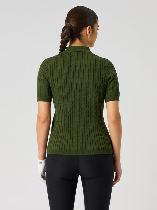 MADELENE 1/2S POLO SHIRT Khakora