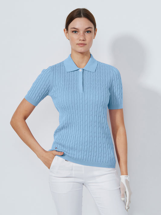 Madelene Short-Sleeved Top Blue heron