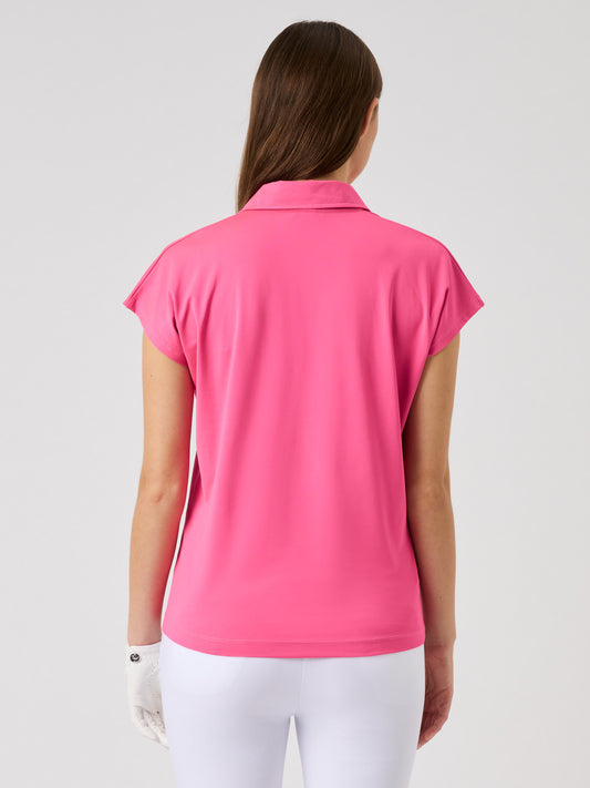 Bella Birdie Cap-Sleeved Top Radiant Pink