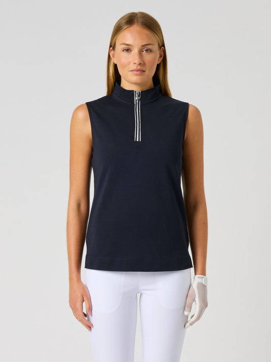 Kim Sleeveless Top Navy