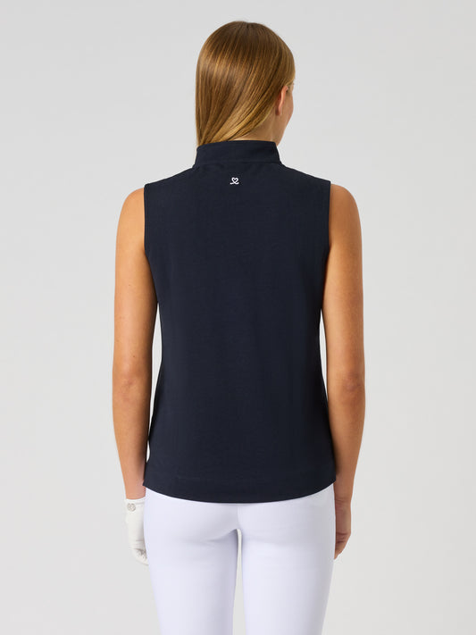 Kim Sleeveless Top Navy