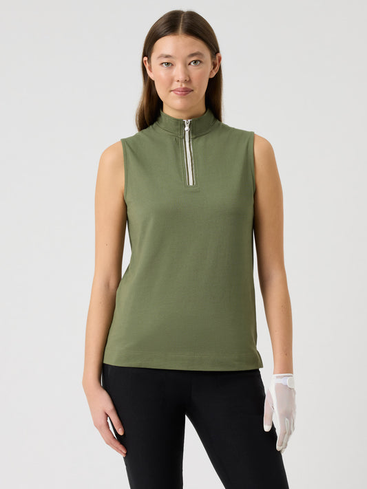 Kim Sleeveless Top Sage