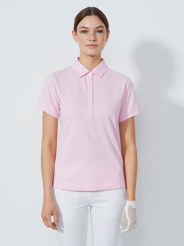 Fairway Short-Sleeved Top Pink pansy