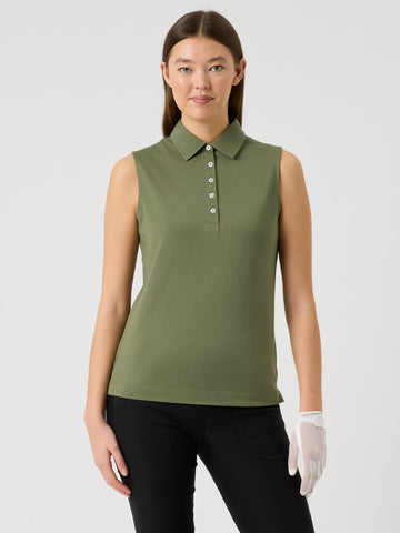 Fairway Sleeveless Top Sage