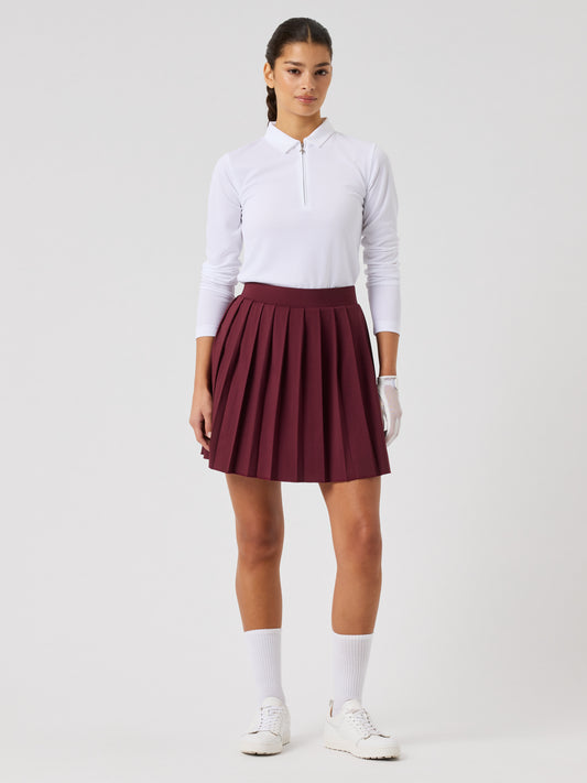 Pleated Skort 45 cm Port