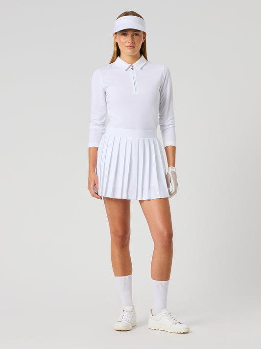Pleated Skort 38 Cm White