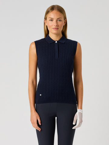 Madelene Sleeveless Top Navy
