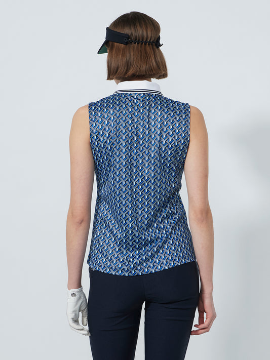 Twisted Sleeveless Top Twisted Geo