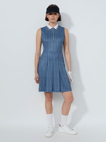 Twisted Sleeveless Dress 95 Cm Twisted Geo