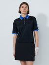 Cropped Pigue Short-Sleeved Top Black