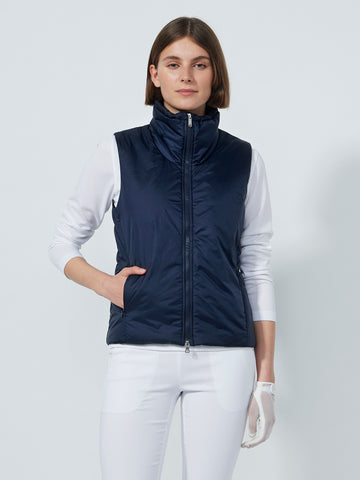 Thin Padded Vest Navy