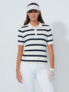 Stripe Madelene Kortärmad Tröja Navy