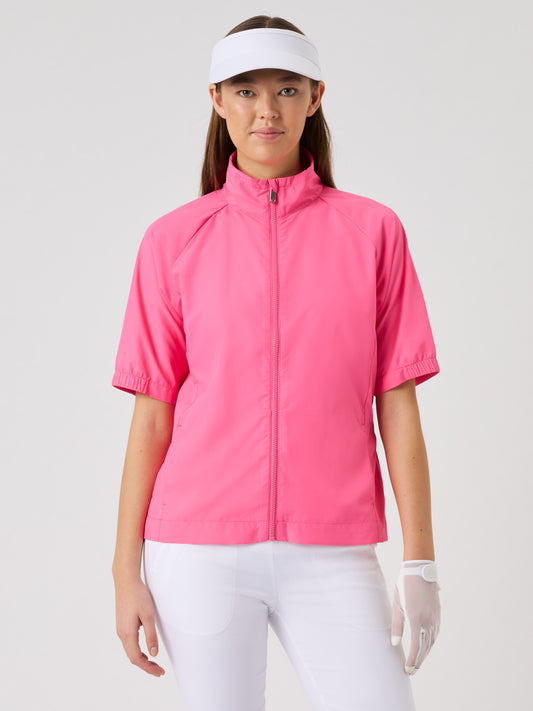 Anglet V2 Wind Short-Sleeved Jacket Radiant Pink