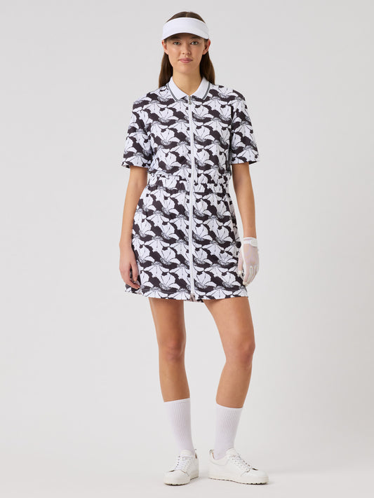 Night Flower 1/2-Sleeved Dress Night Flower