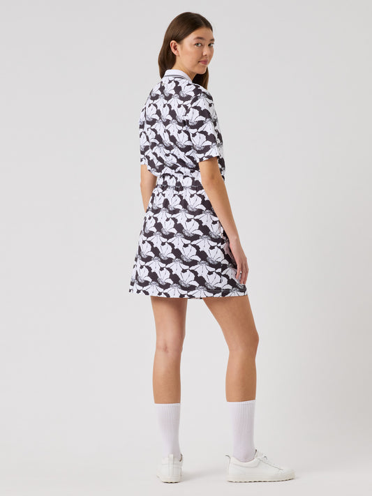 Night Flower 1/2-Sleeved Dress Night Flower