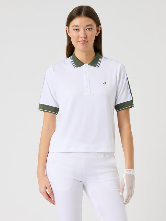 Cropped Short-Sleeved Top White