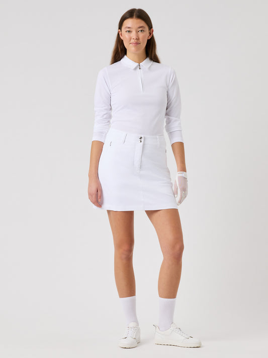 Woven Jupe-short 42 cm White