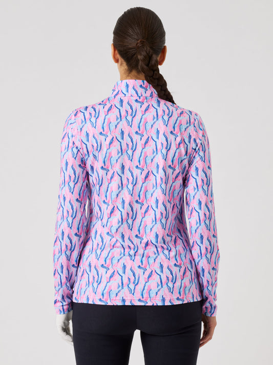 Sheermotion Long-Sleeved Top Swerly Stripe