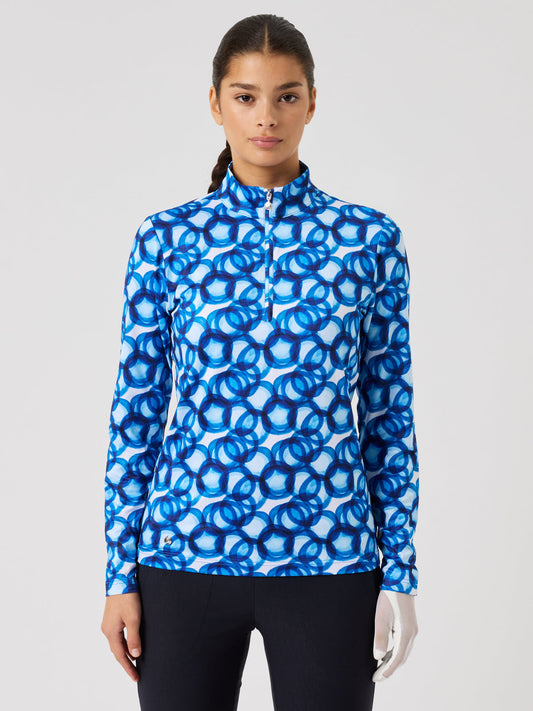 Sheermotion Long-Sleeved Top Water Circle