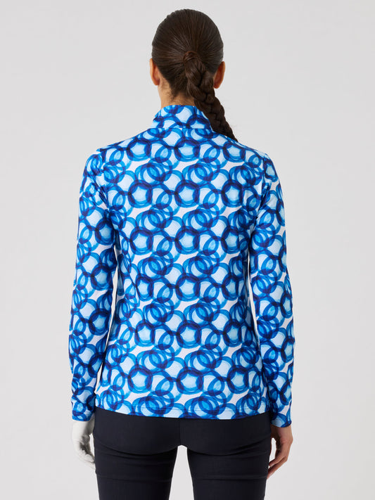 Sheermotion Long-Sleeved Top Water Circle