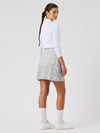 Dull Printed Wrap Skort 45 cm Abstract Swirl