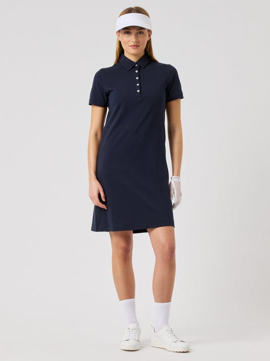 Fairway Short-Sleeved Dress 94 cm Navy