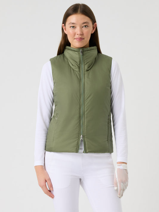 Thin Padded Vest Sage