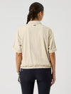 1/2-Sleeved T-Shirt Jacket Oyster