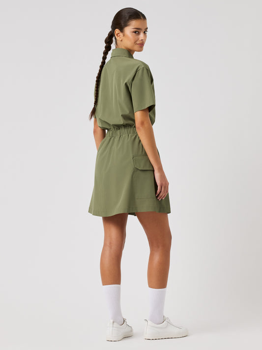 Acerra Short-Sleeved Dress Sage