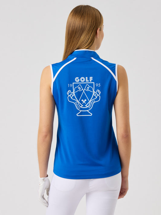 Trophy Sleeveless Top Mid Blue