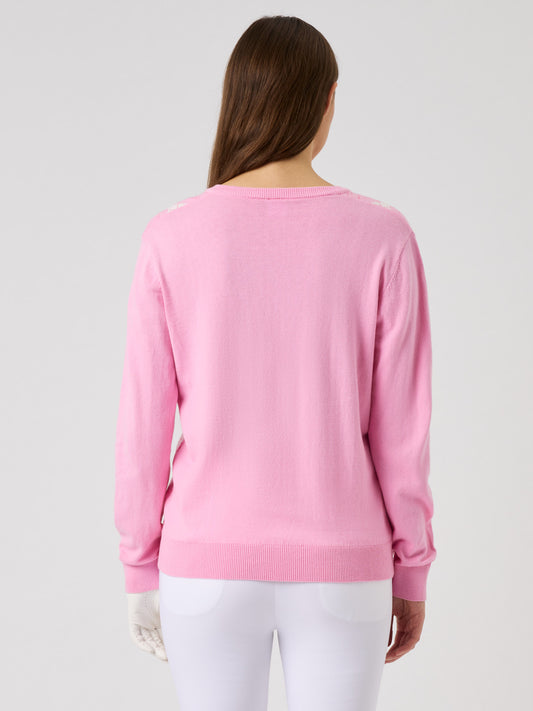 Argyle Pullover Prism Pink