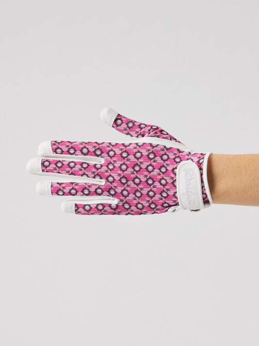 Print Sun Glove Geometric Palm Tree