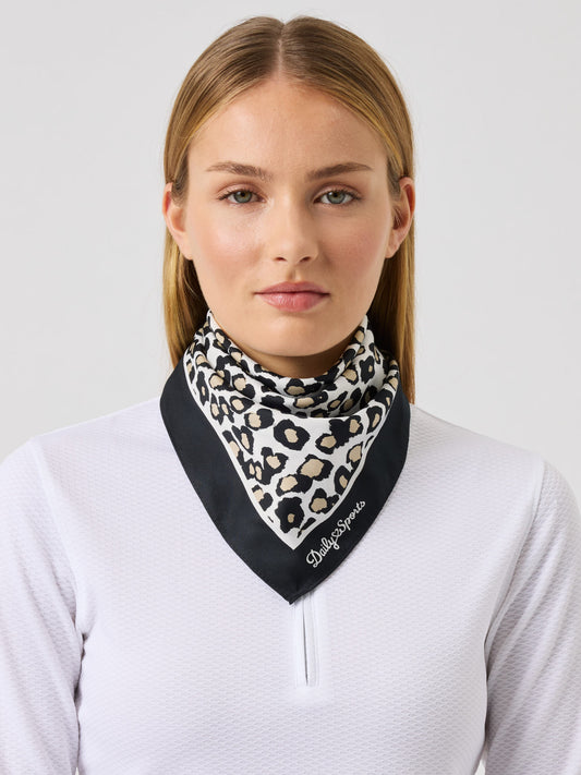 Print Scarf Leo Contrast