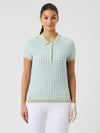 Knit Top met korte mouwen Muted Pistachio