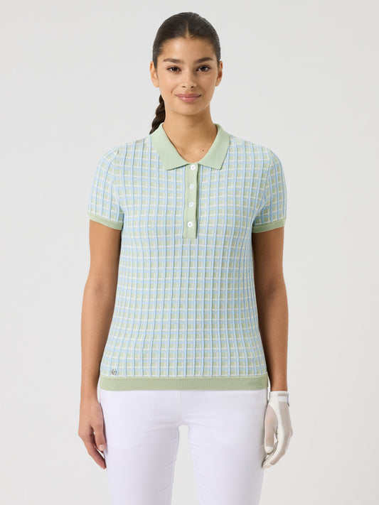 Knit Short-Sleeved Top Muted Pistachio