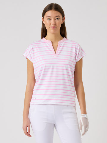 Itami Cap-Sleeved Top Prism Pink