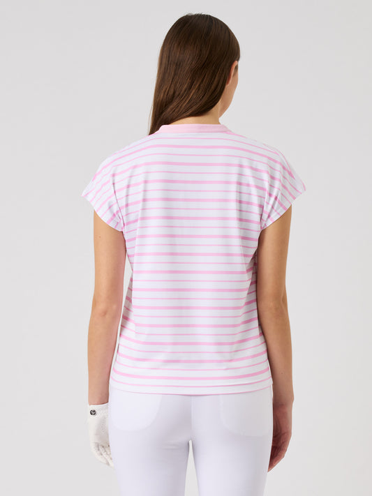 Itami Cap-Sleeved Top Prism Pink