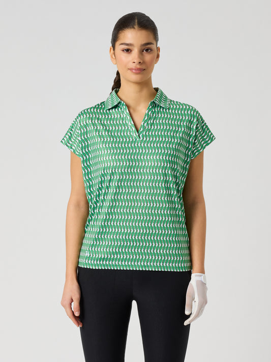 Printed Air Cap S Polo Shirt Banana Leaf