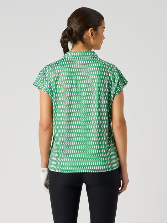 Printed Air Cap S Polo Shirt Banana Leaf