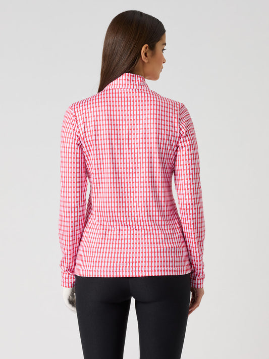Printed Air Ls Half Neck Sunny Geo