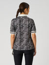 Printed 1/2s Polo Shirt Zebra